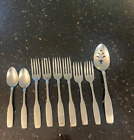 9 Community Stainless PAUL REVERE Flatware, 1 serving spoon, 2 tsp., 4 & 2 forks