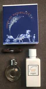 Authentic Hermes L’Ombre Des Merveilles Eau De Parfum Necklace & Body Lotion Set