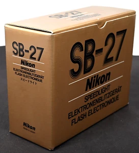 Nikon SB-27 AF Speedlight Unit for Nikon 35mm Film, DSLR & Others - Mint in Box! - Picture 1 of 12