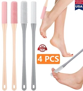 4PCS Toe Gap Cleaning Brush Long Handle Silicone Toe Gap Soft Rubber Cleaner USA - Picture 1 of 16