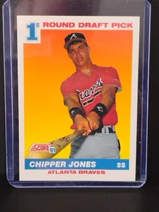 1991 Score - #671 Chipper Jones ROOKIE CARD - MINT CONDITION - Picture 1 of 3
