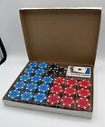 Cosco Poker Table Accessories Chips And NBU Deck Of Cards ~ Very Nice Set!