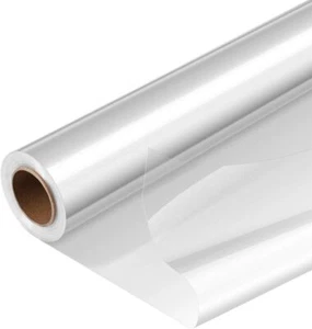 Rollo de envoltura de celofán transparente de 16 pulgadas por 100 pies arte artesanía envoltura de regalo envoltura de alimentos 2,5 mil - Imagen 1 de 2