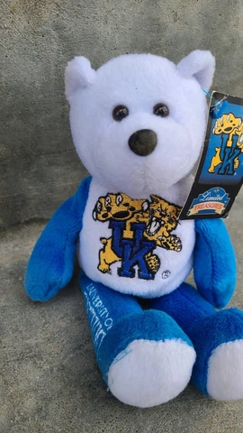 Limited Treasures  UNIVERSITY of  KENTUCKY WILDCATS Bean Teddy Bear Plush w/Tags Cover