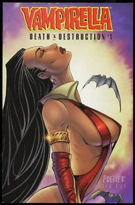 Vampirella : Death & Destruction Preview Ashcan Edition ~ Harris Comics - Picture 1 of 2