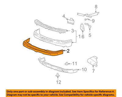 GM OEM 06-07 Silverado 1500 Classic Front Bumper Bumper Components-Cap 89025820 - Image 1 of 2