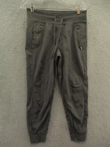 Athleta Joggers Riptop Pants Nylon Gray Tapered Women's Size 6 - Picture 1 of 8