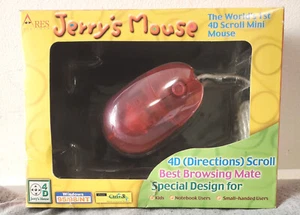 Vintage NOS - mini red JERRY'S MOUSE notebook computer ARES INTERFACE 4D scroll - Picture 1 of 6