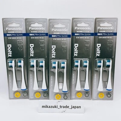 Panasonic EW0800-W Juego de 5 Cepillos de Cerdas de Repuesto Doltz Compacto Ultra Fino Foto 1 de 4