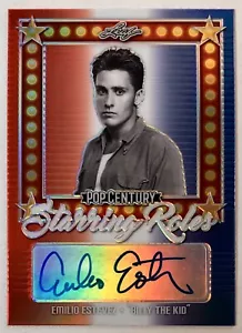 2021 Leaf Pop Century Emilio Estevez Starring Roles “Billy The Kid” Auto /5 - Picture 1 of 1