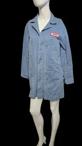 Vintage Mechanic Service Work Shirt Blue Longsleeve Women's BETTY - Picture 1 of 22
