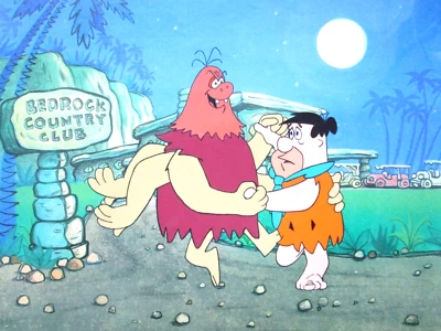 1970's FLINTSTONES Fred Hanna-Barbera ORIGINAL PRODUCTION drawing CEL - Image 1 of 4