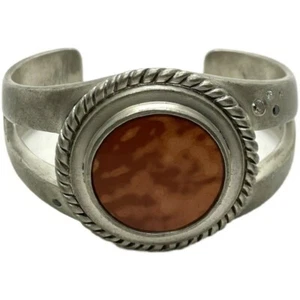 Brazalete brazalete brazalete de plata esterlina personalizado artesanal jaspe 102 g - Imagen 1 de 11