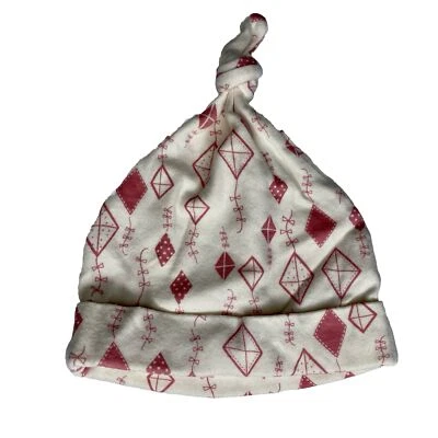 Bebé Gap First Favoritos Nudo Superior Bebé Cometa Blanco y Rosa Sombrero; 6-12 Meses Foto 1 de 4