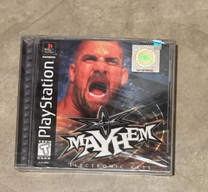 WCW Mayhem Wrestling Black Label NEW factory sealed Playstation 1 one - Picture 1 of 2