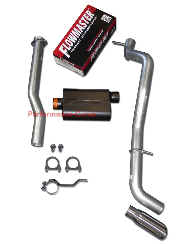 04 - 12 Chevrolet Colorado GMC Canyon Mandrel Exhaust Kit w/ Flowmaster Super 44 - Image 1 of 2