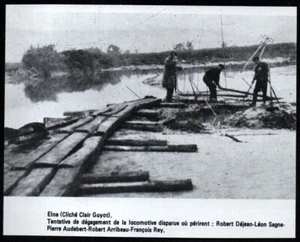 1990  --  ELNA ELNE  TENTATIVE DE DEGAGEMNT DE LA LOCOMOTIVE DISPARUE   3Q897 - Picture 1 of 1