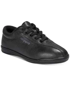 Easy Spirit ESAP1 Sneakers Black Leather Walking Shoes 8 8.5 Narrow $75 New 5C - Picture 1 of 1