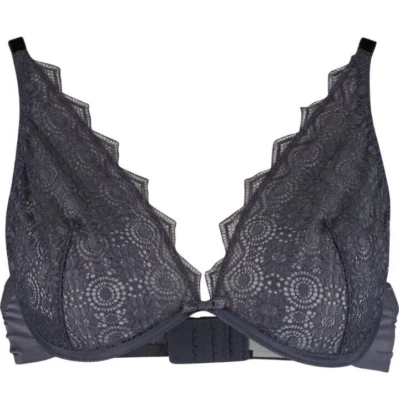 Sujetador con aros Passionata gris jaspeado 34B sin relleno transparente sexy Foto 1 de 3