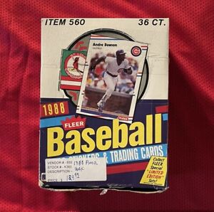 1988 Fleer Baseball Wax Box Unopened