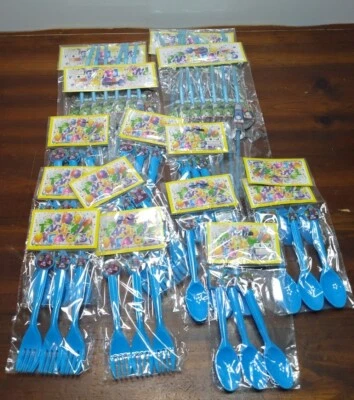 Garfos para decoração de festa de aniversário Thomas and Friends colheres canudos - Imagem 1 de 4