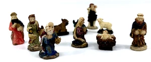 Belén miniatura vintage 10 piezas resina 1,25" Jesús Reyes Pastor - Imagen 1 de 4