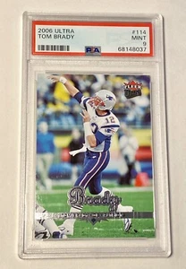 2006 Fleer Ultra Football #114 - Tom Brady - PSA 9 / Pop: 101 - Picture 1 of 2