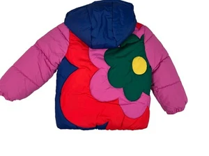 NWT 2-3 Yr Boden Pink Fun Padded Flower Coat Floral - Picture 1 of 4