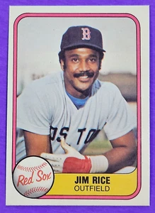 Tarjeta de béisbol Jim Rice 1981 Fleer #222 paquete de los Medias Rojas de Boston fresca (338) - Imagen 1 de 2