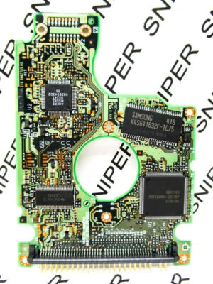 PCB - Hitachi 60GB IC25N060ATMR04 IDE 08K0863 H71515 Hard Drive Board J41063F - Image 1 of 4