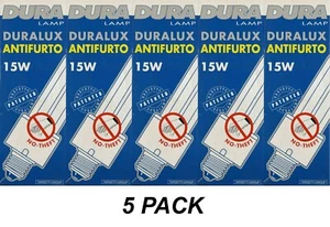 5 x 15W E27 Compact Fluorescent Lamps Globes Bulbs 2700K Warm White CFL Screw - Picture 1 of 4