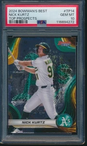 PSA 10 NICK KURTZ 2024 Bowman's Best Top Prospects A's Rookie Card RC GEM MINT - Picture 1 of 1