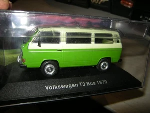 1:43 Ixo / Altaya VW T3 Bus creme/grün 1979 in VP - Picture 1 of 1