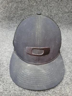 Gorra Oakley Snap Back malla negra camionero bordado logotipo parche para hombre Foto 1 de 4