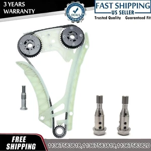 Timing Chain Kit + Intake & Exhaust VVT Gear + VVT Solenoid Set For BMW N20 2.0L - Picture 1 of 21