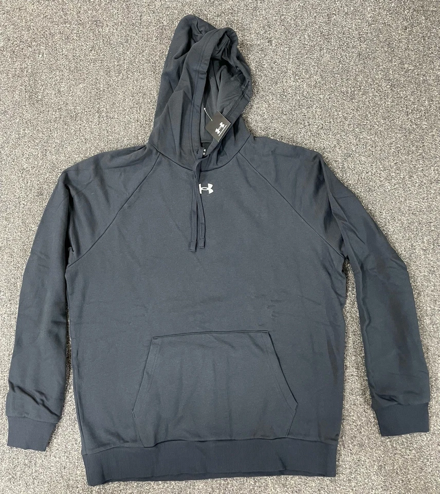 Brand New Under Armor Rival Fleece Hoodie Black MED   1379757 - Image 1 of 1