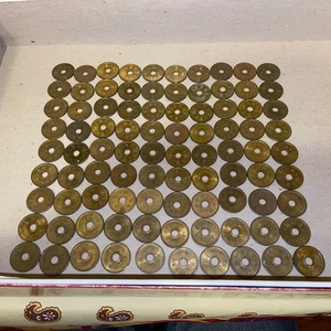 Lotto monete da 5 yen giapponesi usate - 100 pezzi - Foto 1 di 5