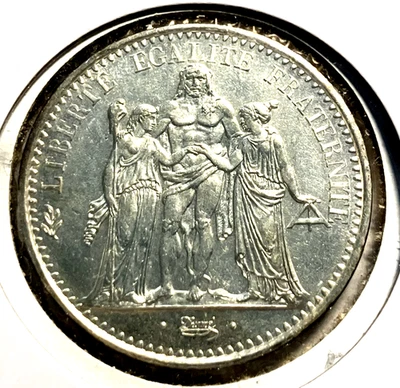 elf France 10 Francs 1969  Silver  Hercules Group  Silver T69 - Image 1 of 2
