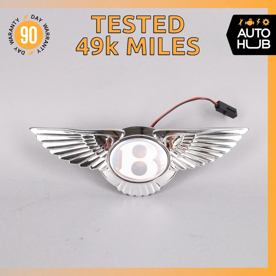 13-15 Bentley Continental GTC GT Trunk Lid Unlock Release Handle Emblem OEM 49k - Image 1 of 4