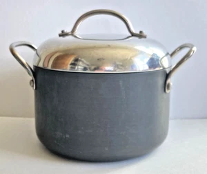 CIRCULON MEYER HI-LOW 3,5 QT SUPPENTOPF PFANNE ELOXIERTES ALUMINIUM ANOLON MIT DECKEL - Bild 1 von 12