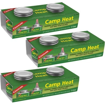 Coghlan's Camp Heat Emergency Cooking Fuel Can (6 Pack), Recloseable 4-6 hr Burn - Image 1 of 4