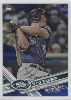2017 Topps Opening Day Rainbow Blue Foil Kyle Seager #95 - Image 1 of 2
