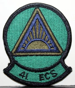 US Air Force 41st Electronic Combat Squadron Badge Insignia Subdued Patch - Picture 1 of 1
