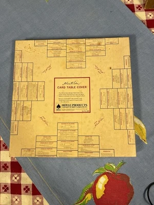 Vintage Unused Hoyle Product Card Table Cover Official Gold Quilted - Image 1 of 4