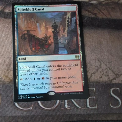 MTG Spirebluff Canal English First Edition Foil Card Magic The Gathering - Image 1 of 2