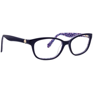 Kate Spade Eyeglasses Brylie GF5 Polished Dark Blue Semi Cat Eye Frame 52-16 135 - Picture 1 of 6