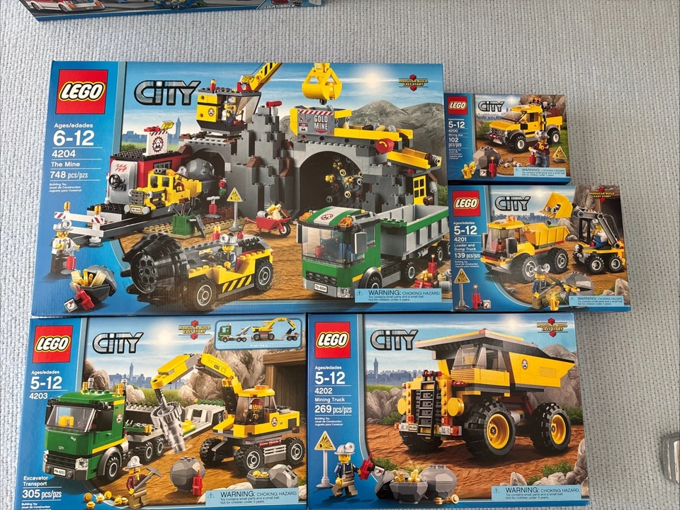 Lego City 2012 Mining Lot 4204 4203 4202 4201 4200 New!! - Image 1 of 1