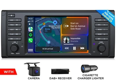 CAM+DAB+ Eonon E39X7 7" Android 14 Autoradio Navi CarPlay Für BMW E39 520i 523i - Bild 1 von 4