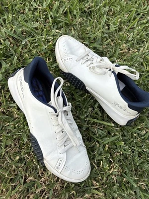 Zapatos de golf sin clavos G/FORE G4 G.112 blancos azul marino para hombre 9,5 (GMF000027) Foto 1 de 4