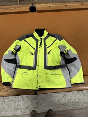 Chaqueta de motocicleta First Gear Kilimanjaro para hombre X-Large fluo/negra Foto 1 de 4